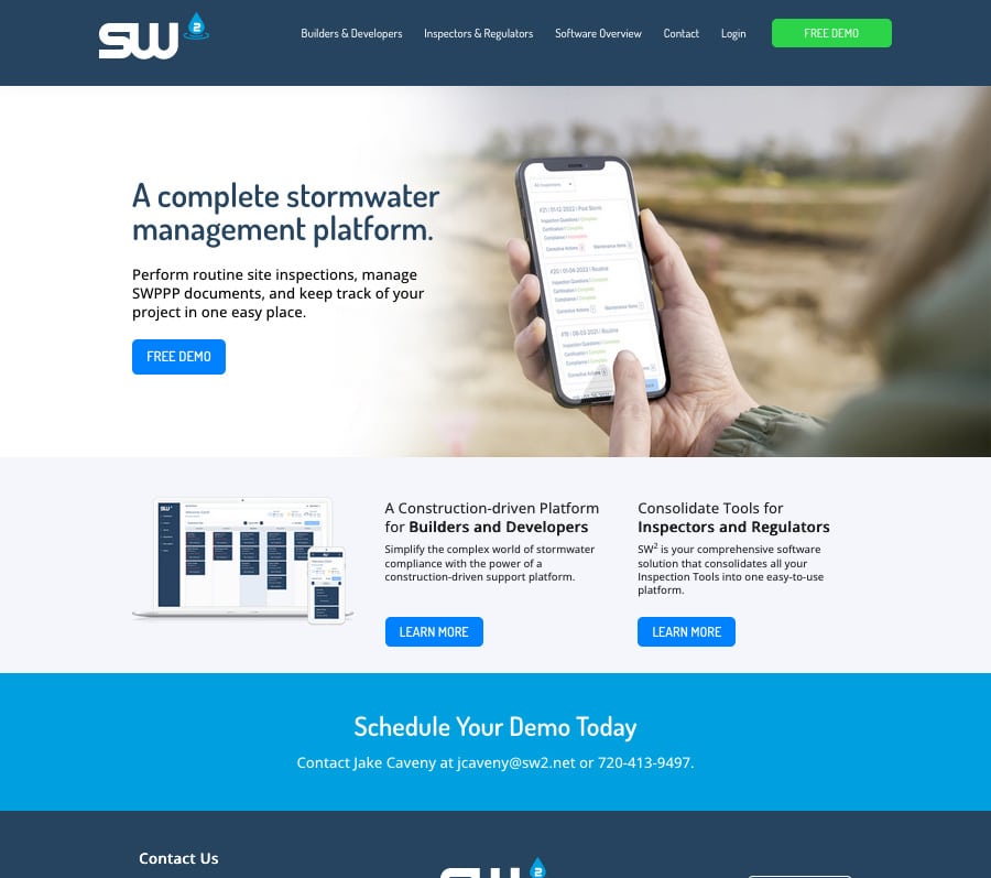 SW2 website screenshot